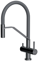 Omoikiri Akeno-GM-GR латунь/вороненая сталь/серый